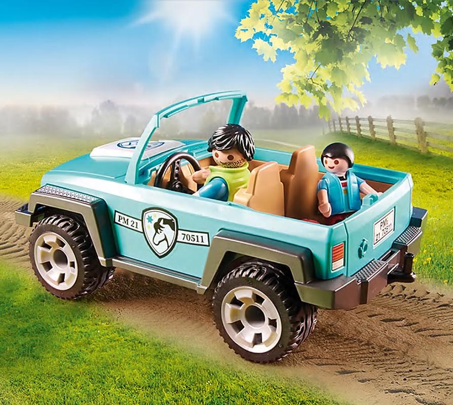 Playmobil 70511 jeep med hestetrailer køb playmobil her