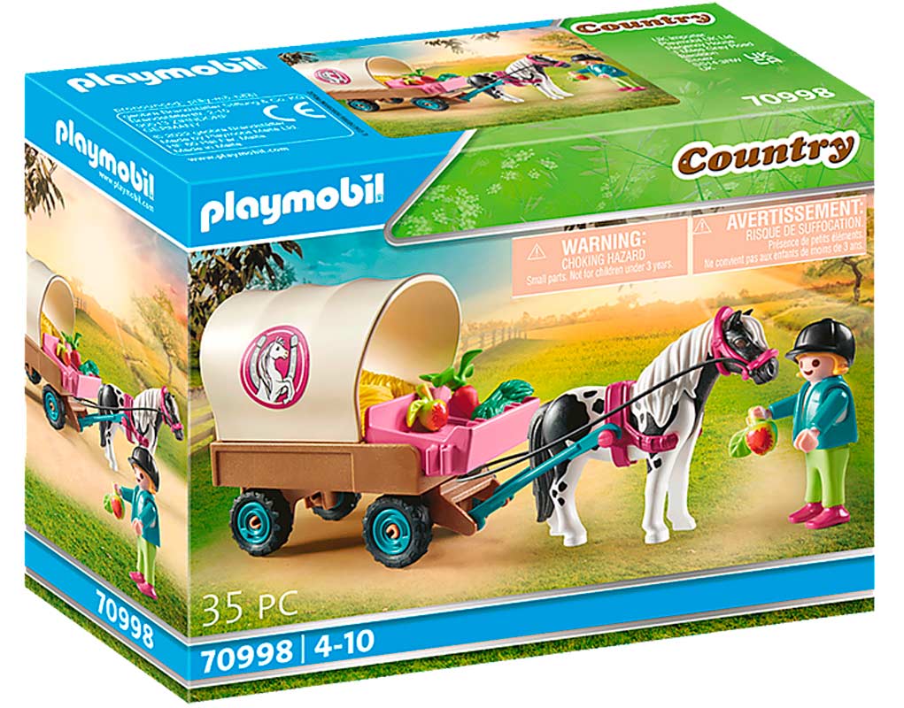 Mary resterende nål Playmobil 70998 Pony vogn med sød hest - SE her