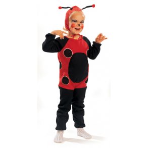 Fastelavnsdragt - mini Mariehne heldragt 100 cm.