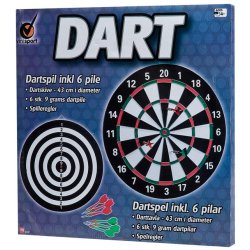 Dart - stort spil med 6 pile
