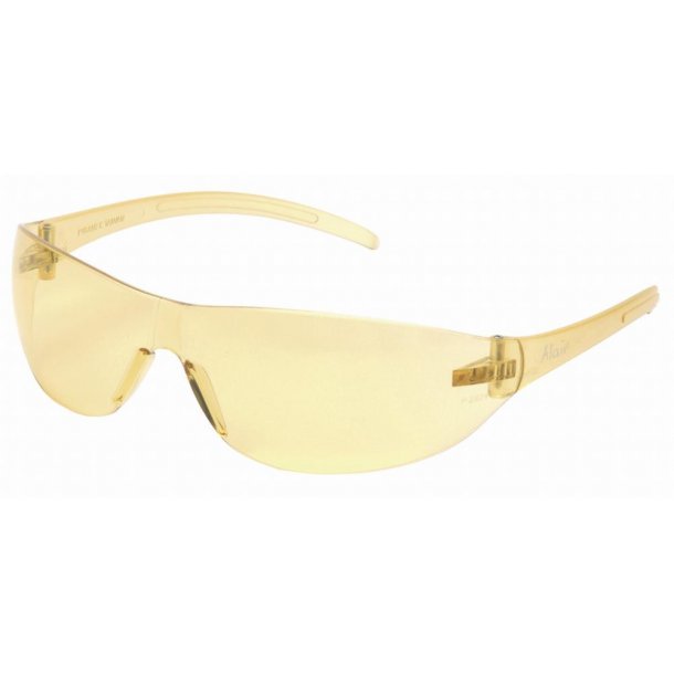 Brille - Skydebrille i klar gul farve.
