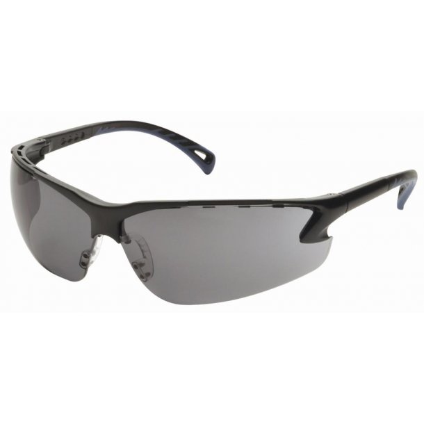 Brille - justerbar Skydebrille i klar sort farve.