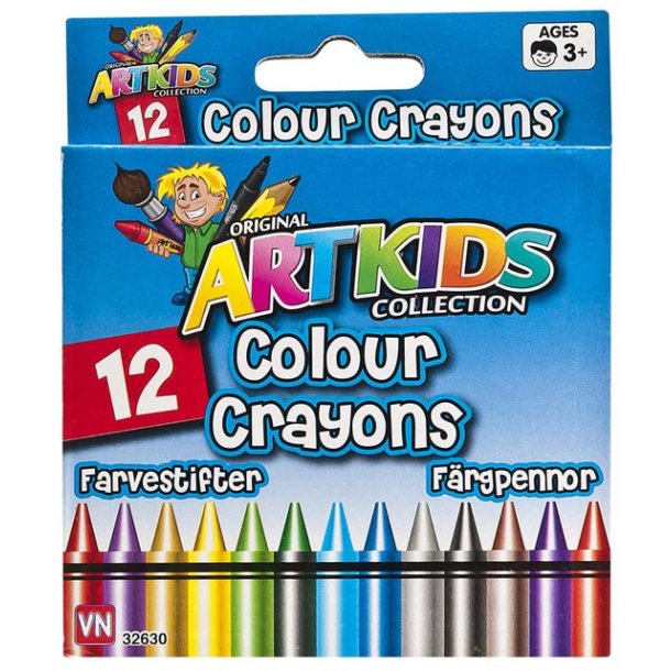 Artkids farvestifter 12 stk.