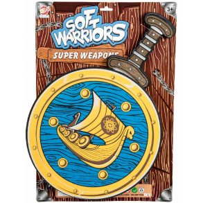 Viking svrd og skjold i skum