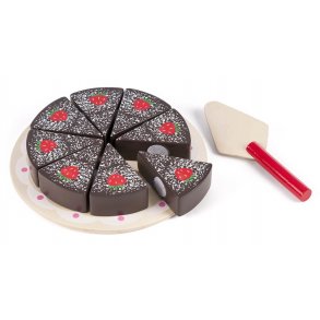 Chokoladekagest i tr med velcro