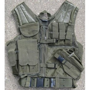 USMC kampvest oliven grn
