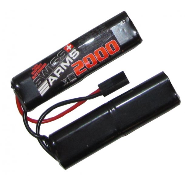 Batteri 9,6V 2000 mAh Interlect mini U type