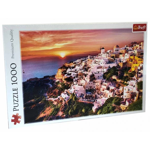 Puslespil 1000 brikker - Santorini sunset