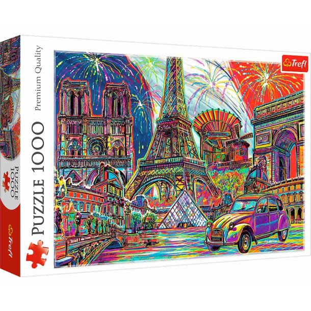 Trefl puslespil 1000 brikker - Colours of Paris