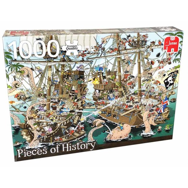 Jumbo puslespil 1000 brikker - pirater
