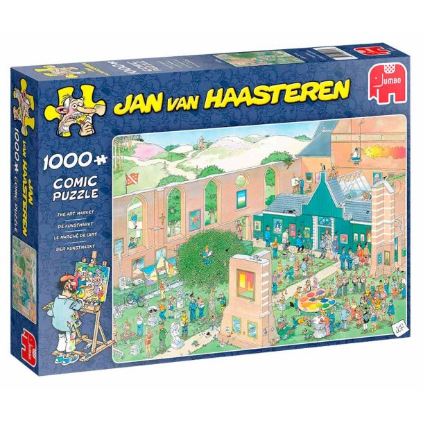Jan van haasteren puslespil 1000 brikker - kunst marked