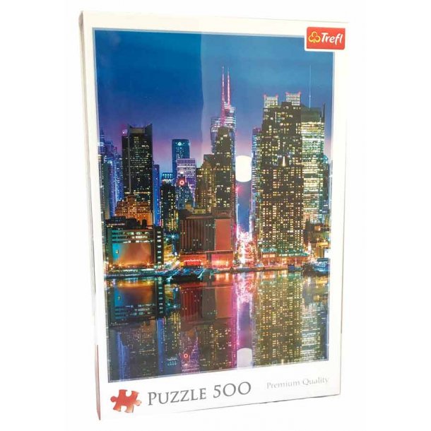 Trefl puslespil 500 brikker - Manhattan by night