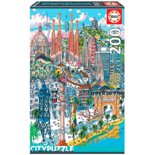 Educa puslespil 200 brikker - Barcelona city puzzles