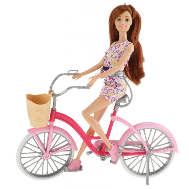 Lauren dukke med cykel