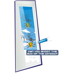 Pistol med skumpile og insekt