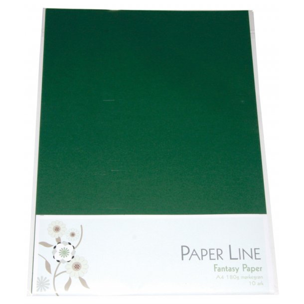 Fantasy A4 karton 10 stk. 180 g - mrkegrn