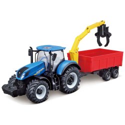 New Holland T7.315 traktor med vogn