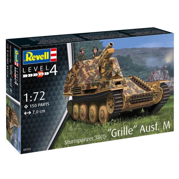 Revell Sturmpanzer 38(t) Grille Ausf. M modelkampvogn