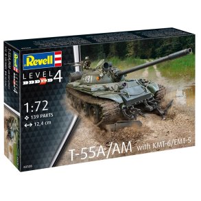 Revell T-55A/AM med KMT-6/EMT-5 modell tank