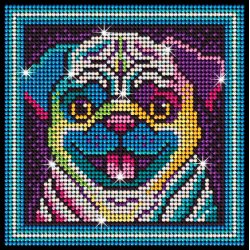 Diamond Art - PUG hund