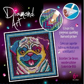 Diamond Art - PUG hund