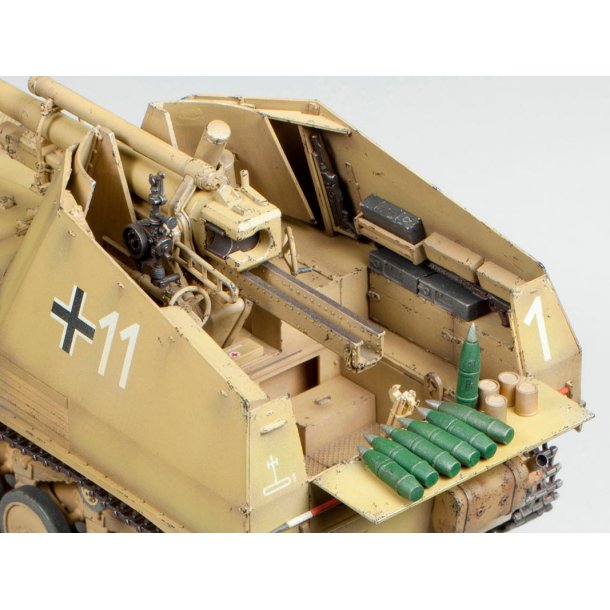 Tamiya tysk sjlvgende Howitzer "Wespe" modell tank