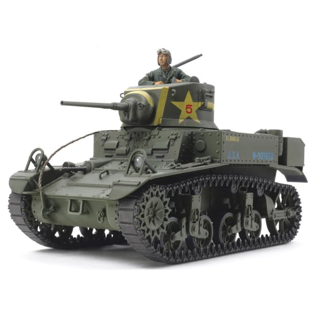 Tamiya M3 U.S Light Tank "Stuart" modelkampvogn