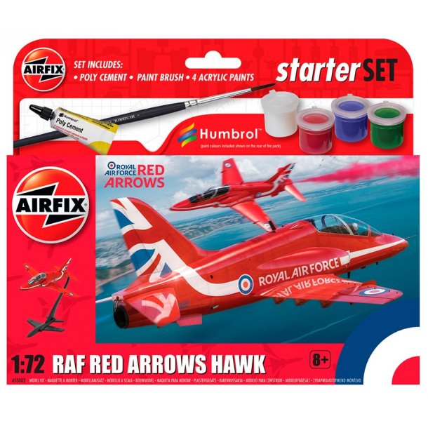 Airfix Red Arrows Hawk begynder st