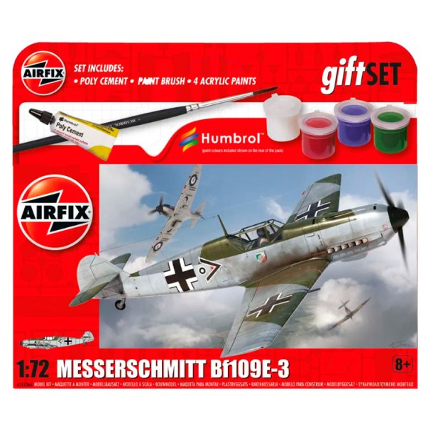 Airfix Messerschmitt Bf109E-3 modellflygplan