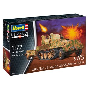 Revell sWS mit Flak-Aufbau als Sfl. mit 3,7cm Flak 43 modelkampvogn