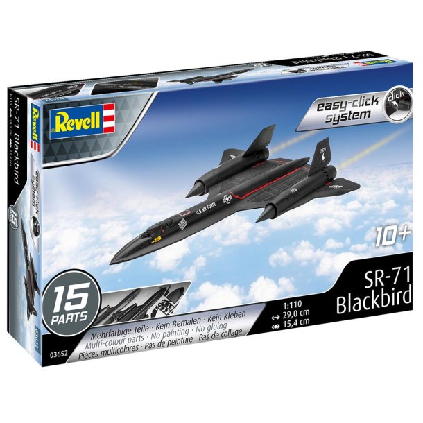 Revell Lockhead SR-71 Blackbird easy click modellflygplan