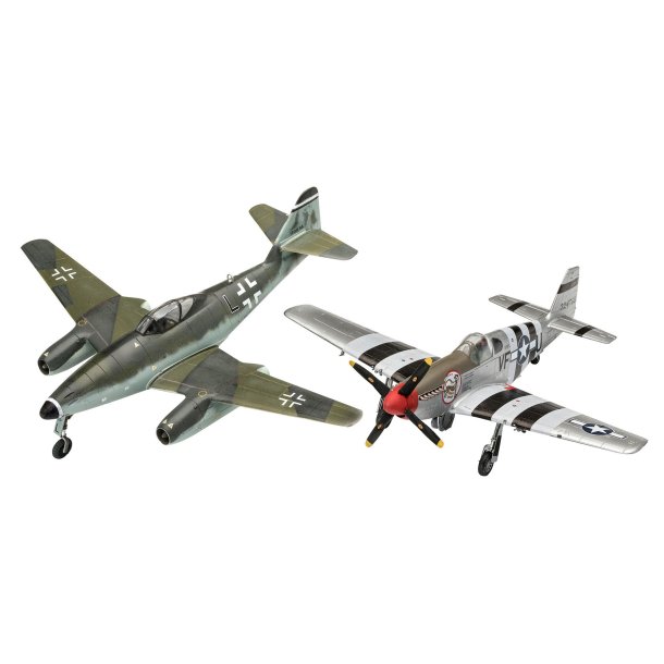 Revell Combat Set Messerschmitt Me262 &amp; P-51B Mustang modellflygplan