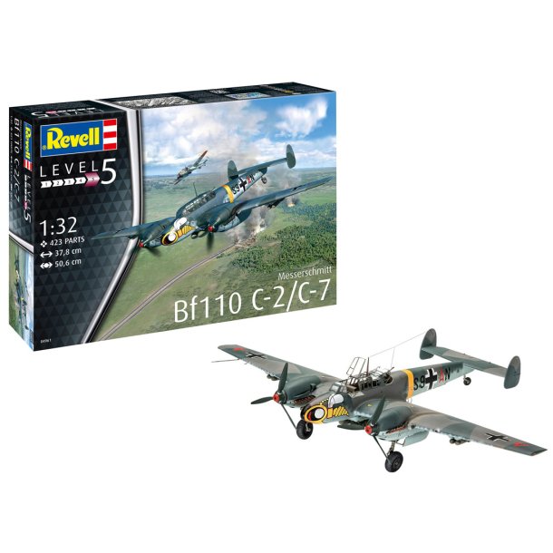 Revell Messerschmitt Bf110 C-7 modellflygplan