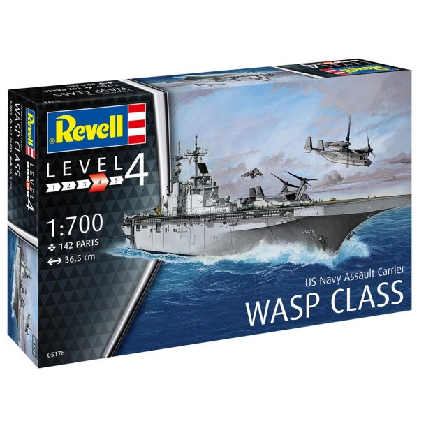 Revell Assault Carrier USS WASP CLASS modelskib