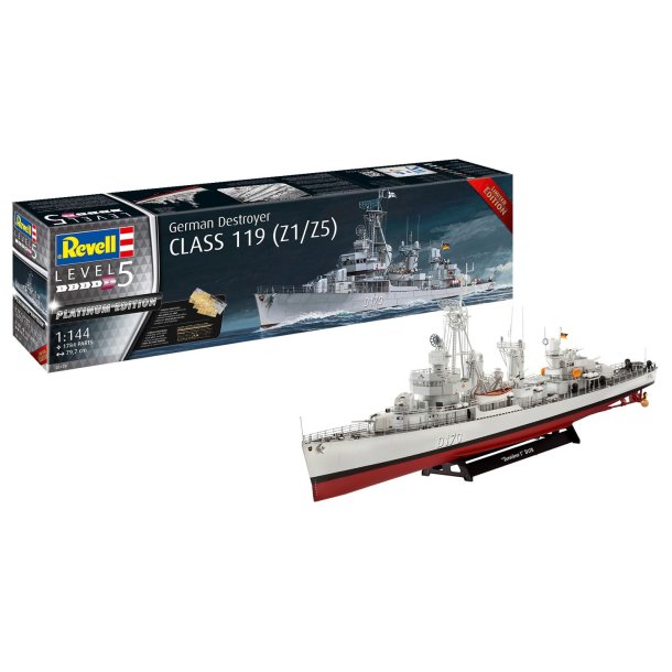 Revell German Destroyer Class 119 (Z1/Z5) modellfartyg