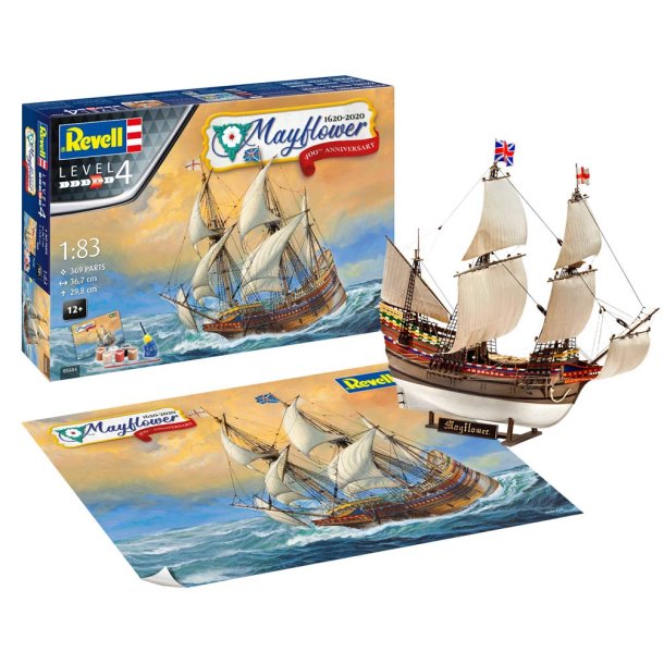 Revell Mayflower - modellfartyg fr 400-rsjubileum