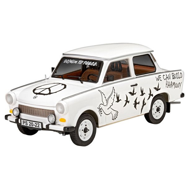 Revell Trabant 601S "Builder's Choice" modelbil - Med lim og maling