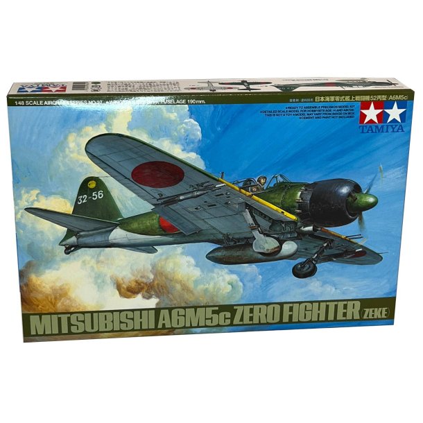 Tamiya Mitsubishi A6M5c Zero Fighter "ZEKE" modellflygplan