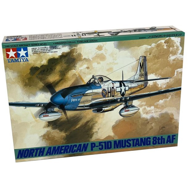 Tamiya North American P-51D Mustang 8:e AF modellflygplan