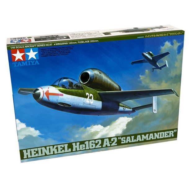 Tamiya Heinkel He162 A-2 "Salamander" modellflygplan