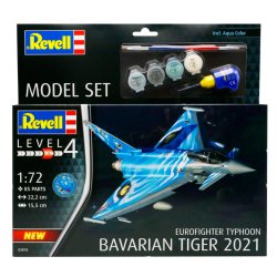 Revell Eurofighter TyphoonBavarian Tiger 2021 modelfly - Med lim og maling