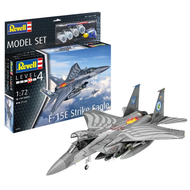 Revell F-15E Strike Eagle modelfly - Med lim og maling