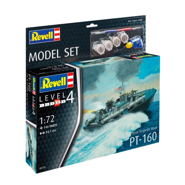 Revell Patrol Torpedo Boat PT-160 modelskib - Med lim og maling