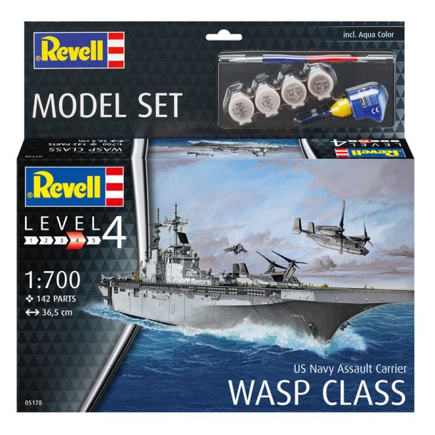 Revell Assault Carrier USS WASP KLASS modellfartyg