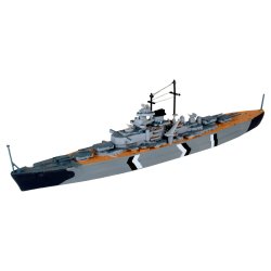 Revell krigsskibet Bismarck - scala 1:1200 Med lim og maling
