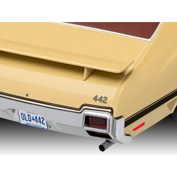 Revell 71 Oldsmobile 442 Coup&eacute; - modelbil - Med lim og maling