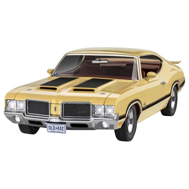 Revell 71 Oldsmobile 442 Coup&eacute; - modelbil - Med lim og maling