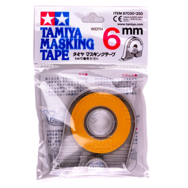 Tamiya afdkningstape med holder 6mm.