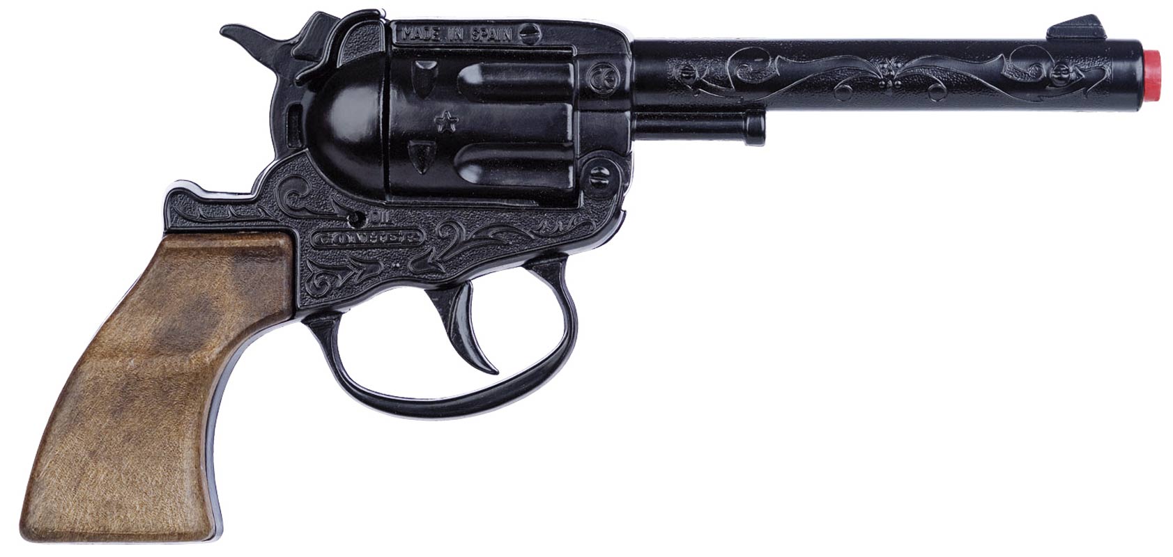 kalligrafi Tilstand hver dag Cowboy pistol der kan skyde med 100 skuds krudt - se den her