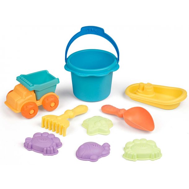 Skopset med 9 delar - �tervunnen plastbl�